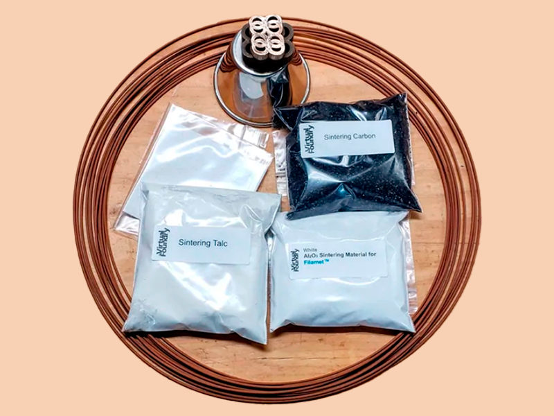 The contents of the Filamet Metal Evaluation Kit